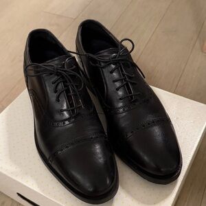 Cole Haan Men's Black Cap-Toe Brogue Oxfords